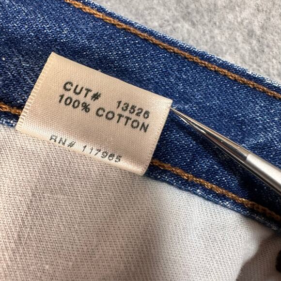 J Brand Shorts Libra Cut Off Distressed Raw Hem Womens 25 Blue Med Wash #13526 - Picture 5 of 7